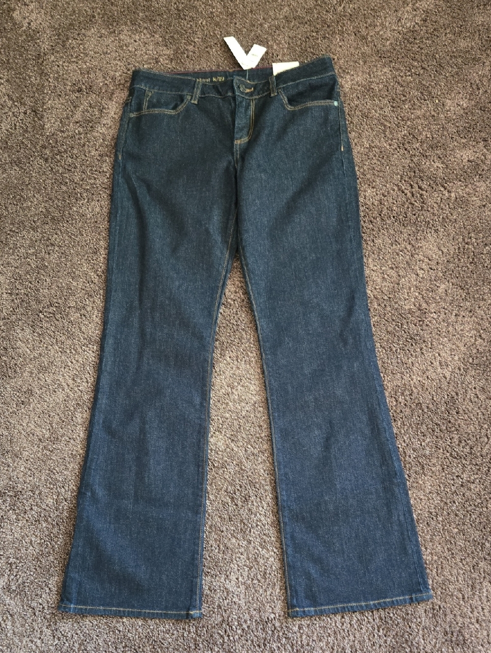 NEW Talbots Dark Blue Signature Boot Cut Jeans 8